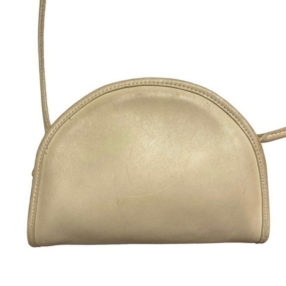Coach vintage cream “bone” leather kimball bag